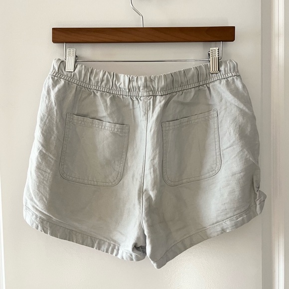 Light Gray Drawstring Shorts - Picture 2 of 6
